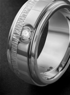 Piaget - Possession Large Engraved 18-Karat White Gold Diamond Ring - Silver