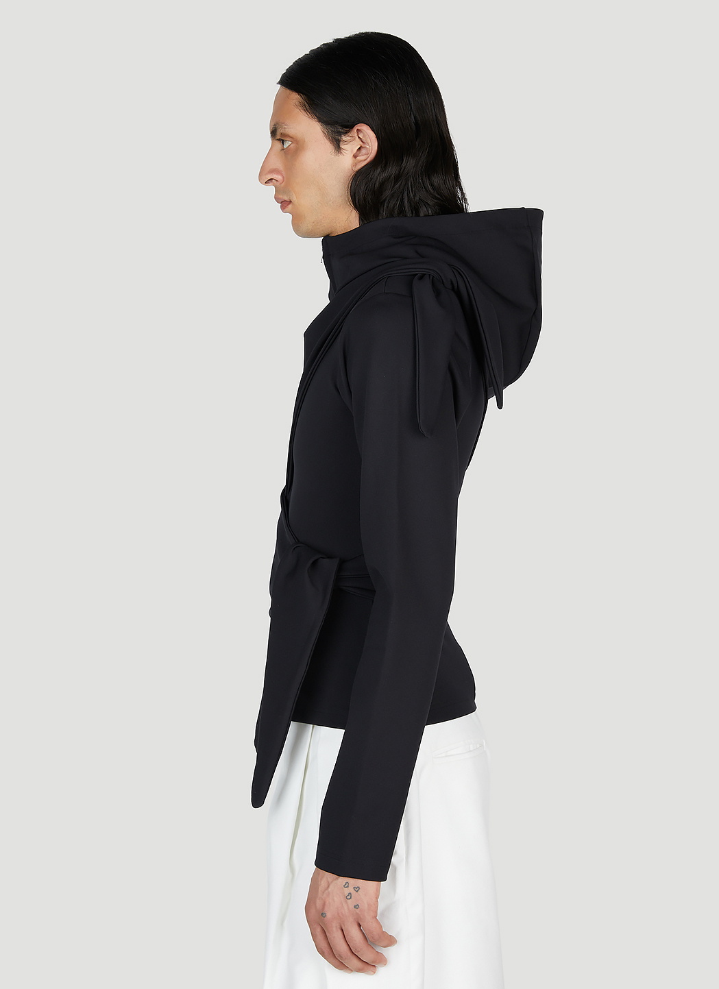 Aaron Esh Tied Hooded Sweatshirt