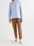 MR P. - Camp-Collar Striped Cotton-Seersucker Shirt - Blue - XS