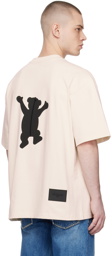 We11done Beige Teddy T-Shirt