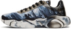 Moschino Blue & White Graphic Print Teddy Sneakers