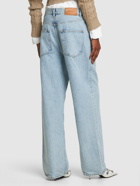 WARDROBE.NYC Cotton Denim Low Rise Jeans