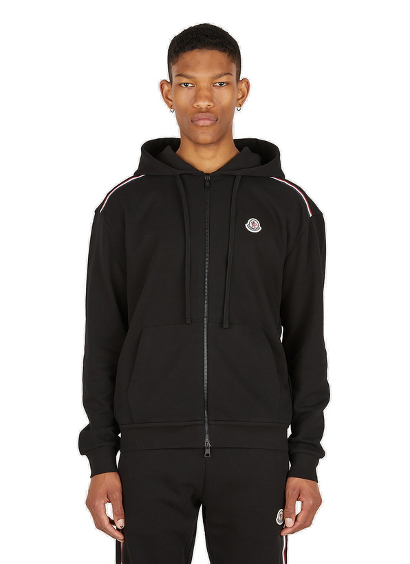 Photo: Logo Patch Hooded Sweatshirt in Black