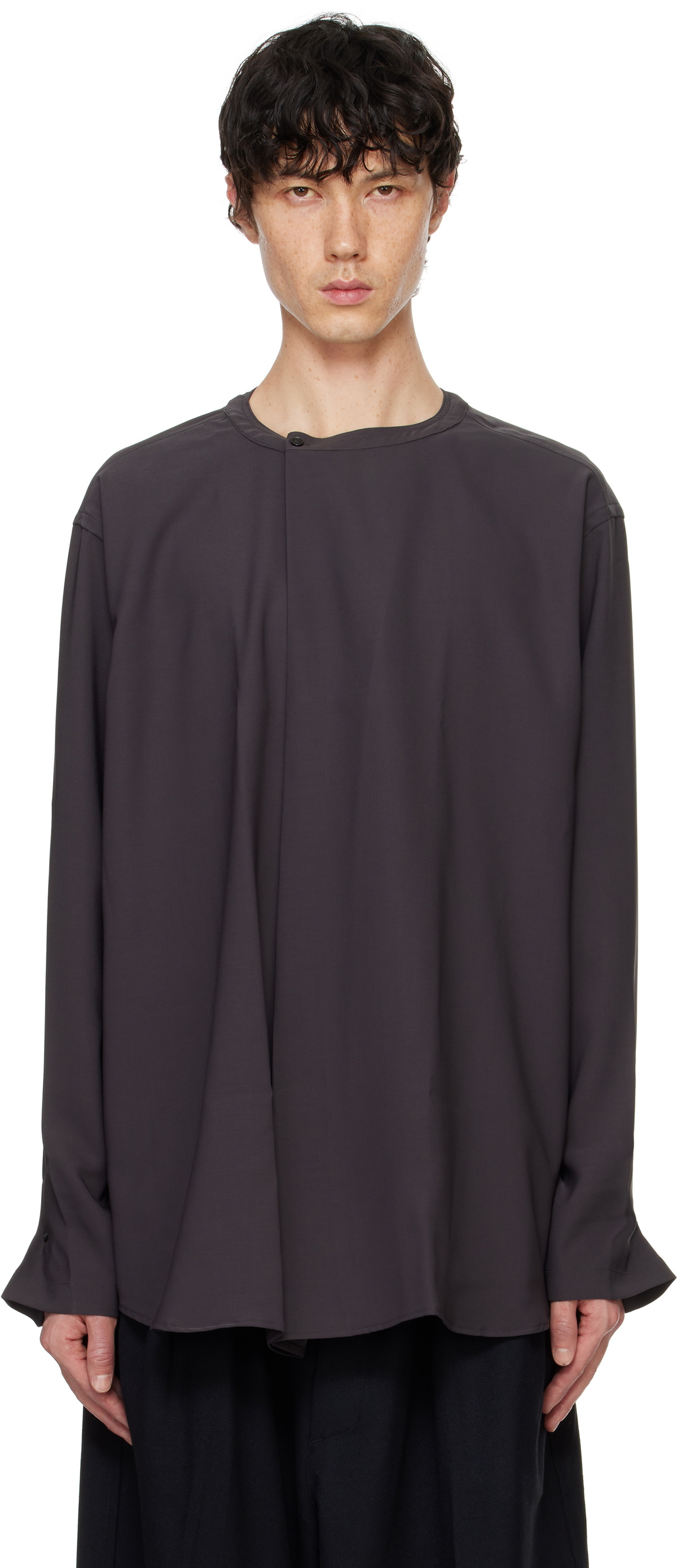 RAINMAKER KYOTO Gray Pleated Shirt