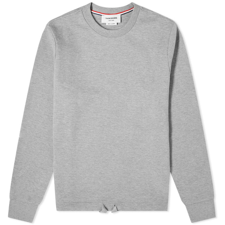 Photo: Thom Browne Four Bar Drawcord Crew Sweat