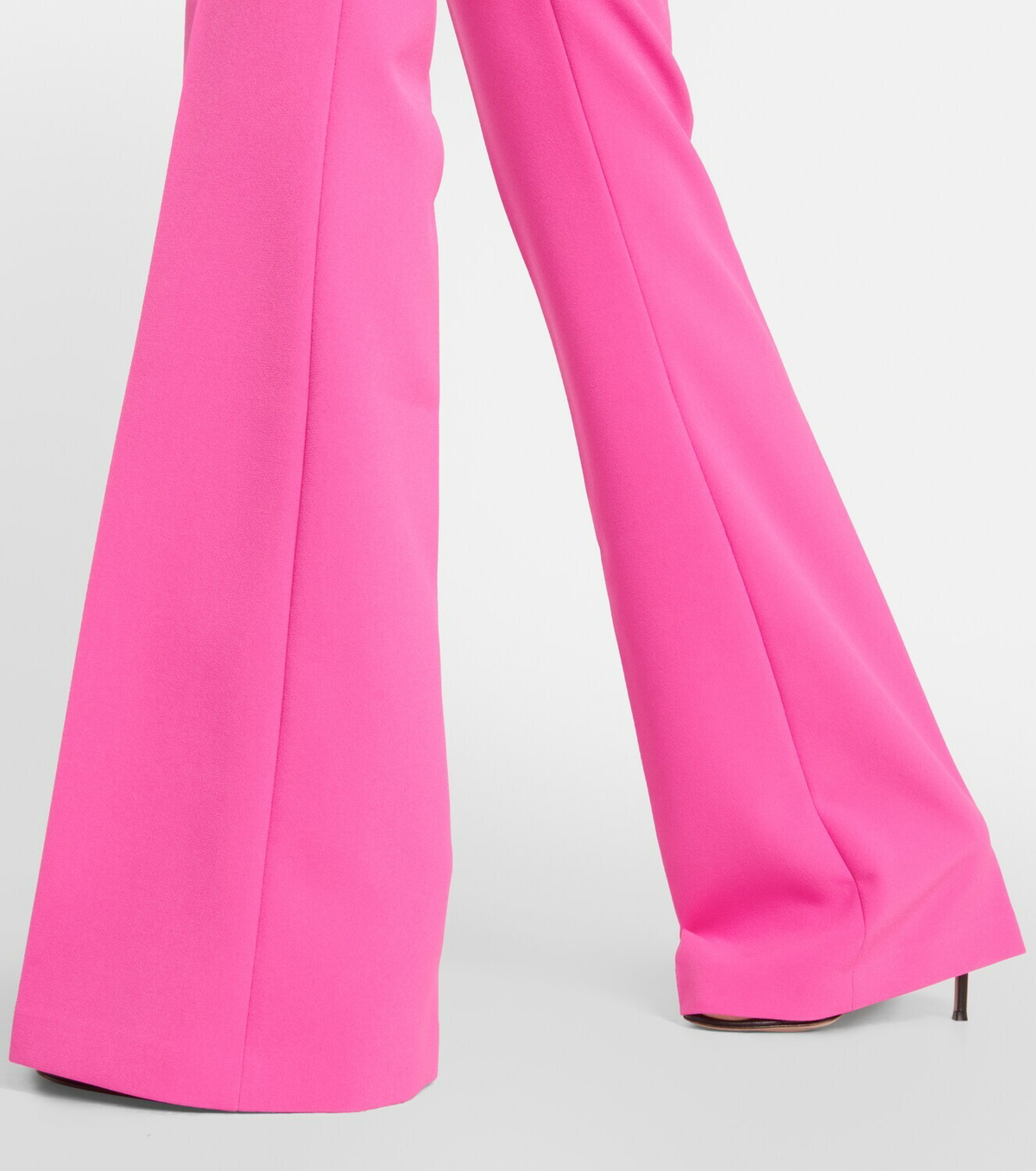 Safiyaa Alexa high-rise flared crêpe pants