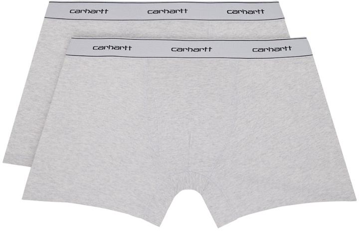 Photo: Carhartt Work In Progress Two-Pack Gray Boxers