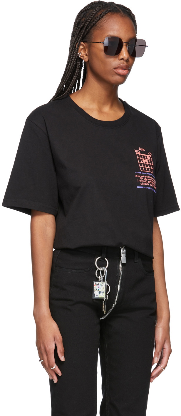 SSENSE WORKS SSENSE Exclusive Dev Hynes Black 'Smile' T-Shirt