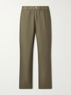 Folk - Straight-Leg Cotton-Blend Ripstop Trousers - Green