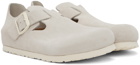 Birkenstock White Regular London Clogs