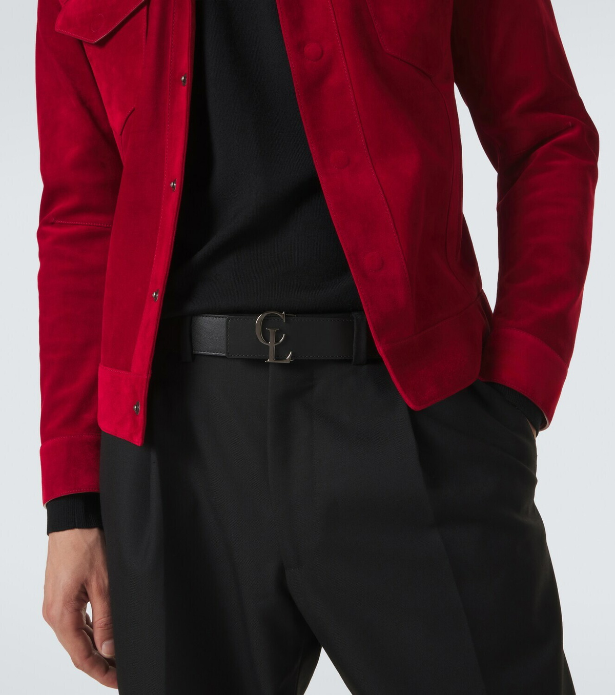 Christian Louboutin CL reversible leather belt