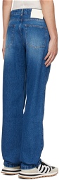 AMI Paris Blue Straight Fit Jeans