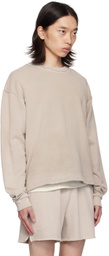John Elliott Taupe Skeptic Sweatshirt