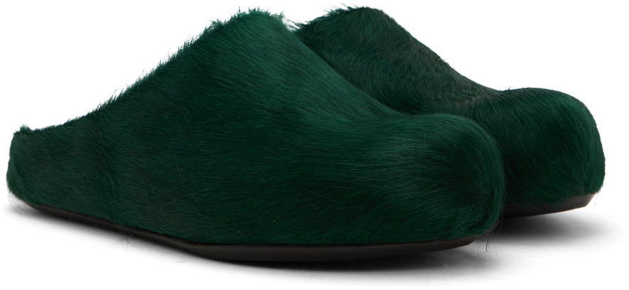 Green Sabots Marni Green Fussbett Sabot Loafers Marni