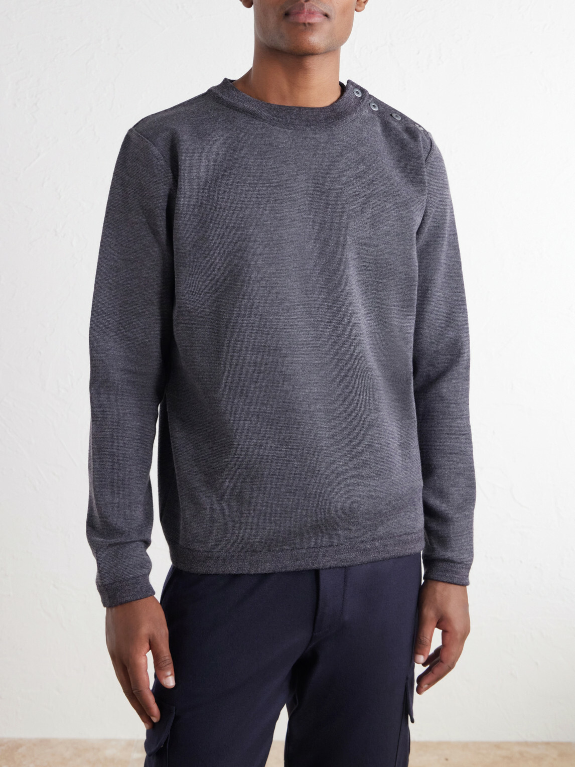 S.N.S. Herning - Naval Virgin Wool Sweater - Gray