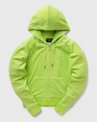 Juicy Couture Classic Velour Robertson Zip Hoodie Green Zippers