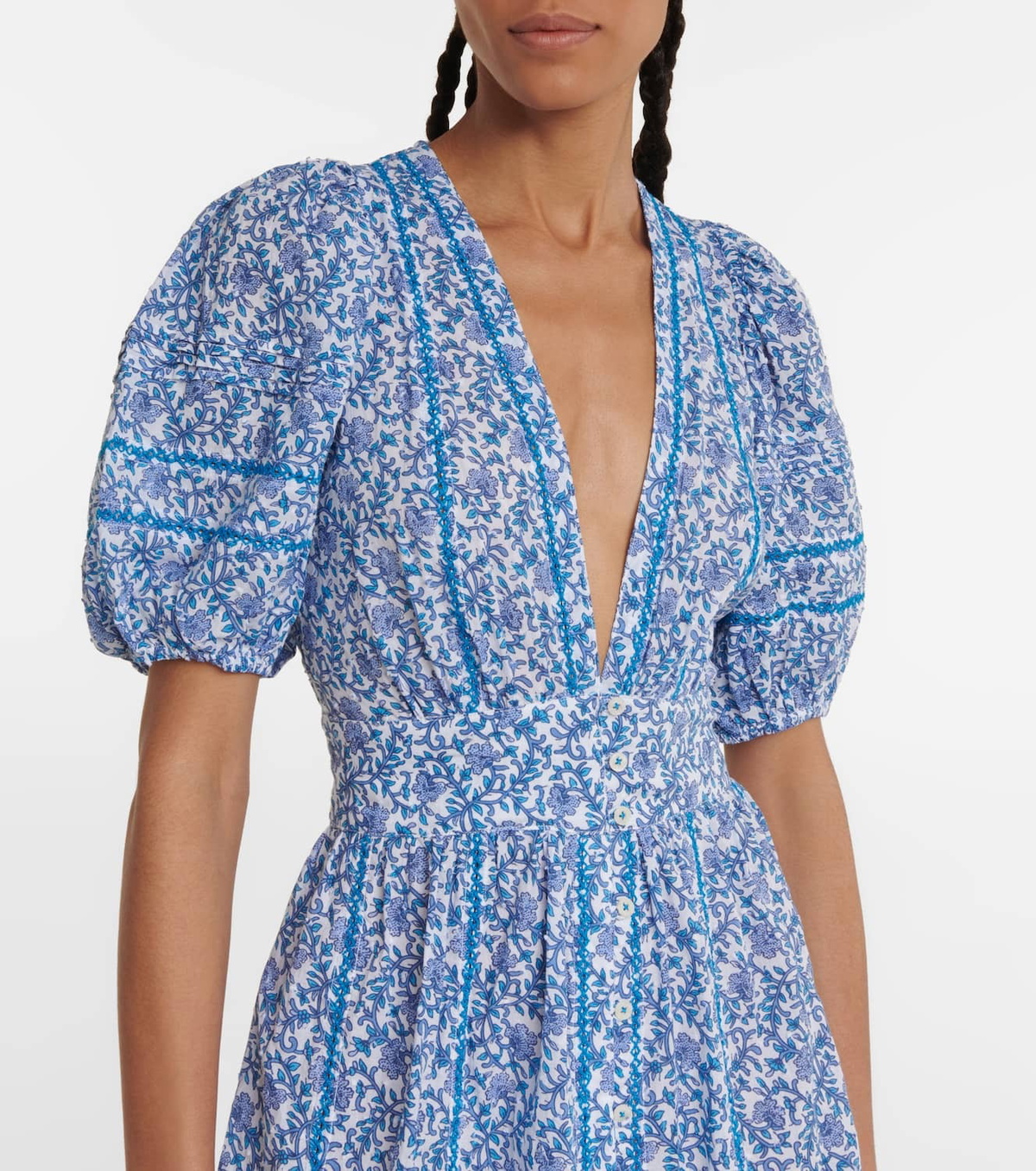 Poupette St Barth Reine floral midi dress