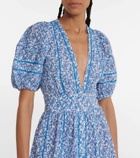 Poupette St Barth Reine floral midi dress