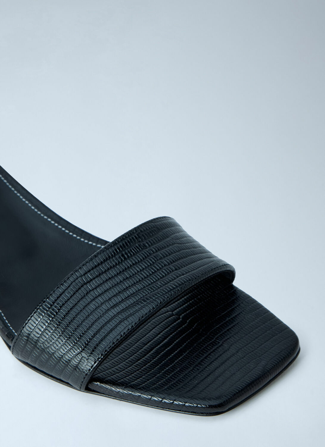 Toteme Slim Lizard-Embossed Bandeau Sandals