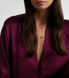Shay Jewelry Orbit Lariat 18kt gold necklace with diamonds