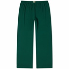 DONNI. Women's Scallop Henley Simple Pants in Vert