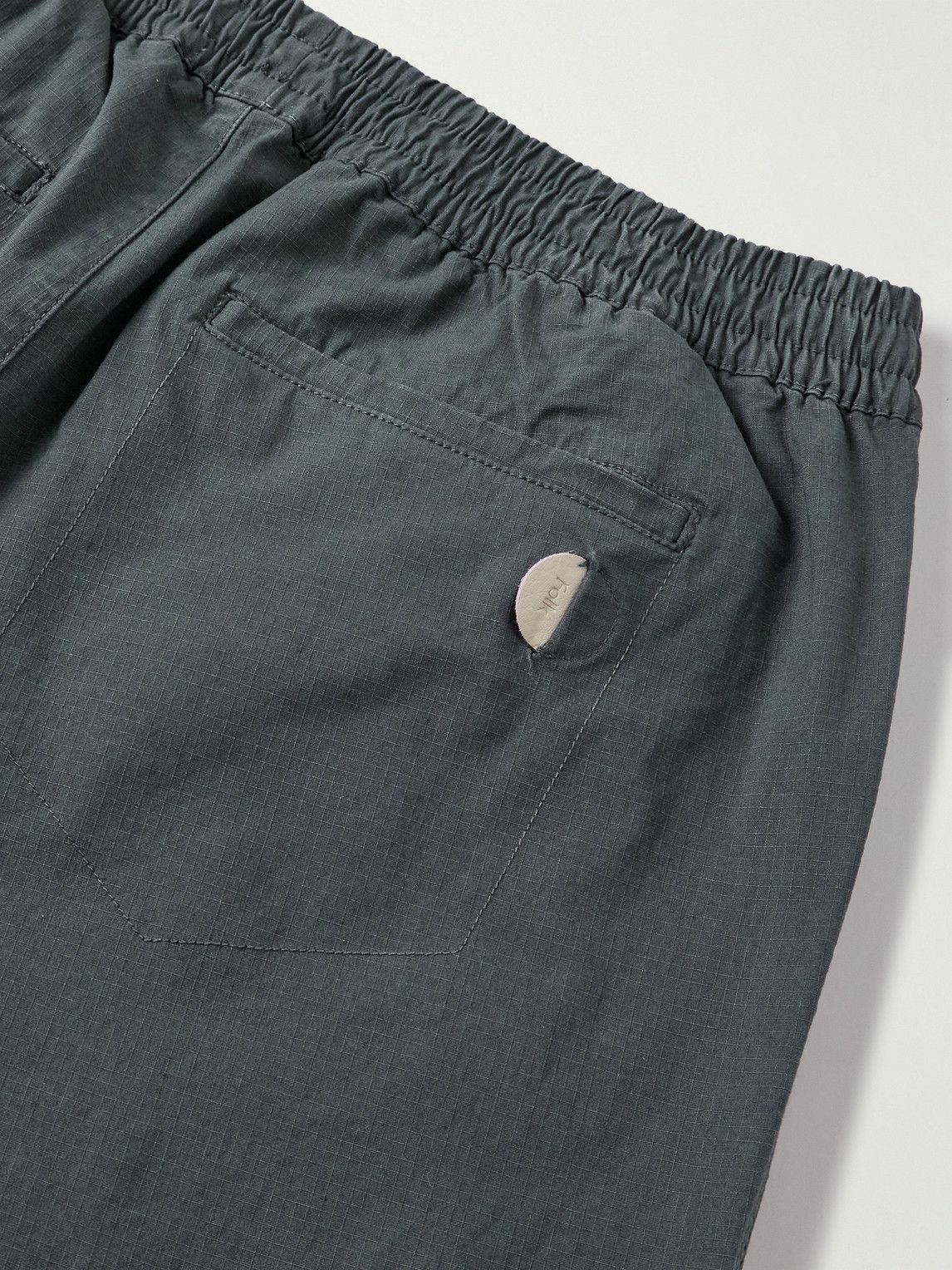 Folk - Assembly Tapered Cotton-Blend Ripstop Trousers - Gray