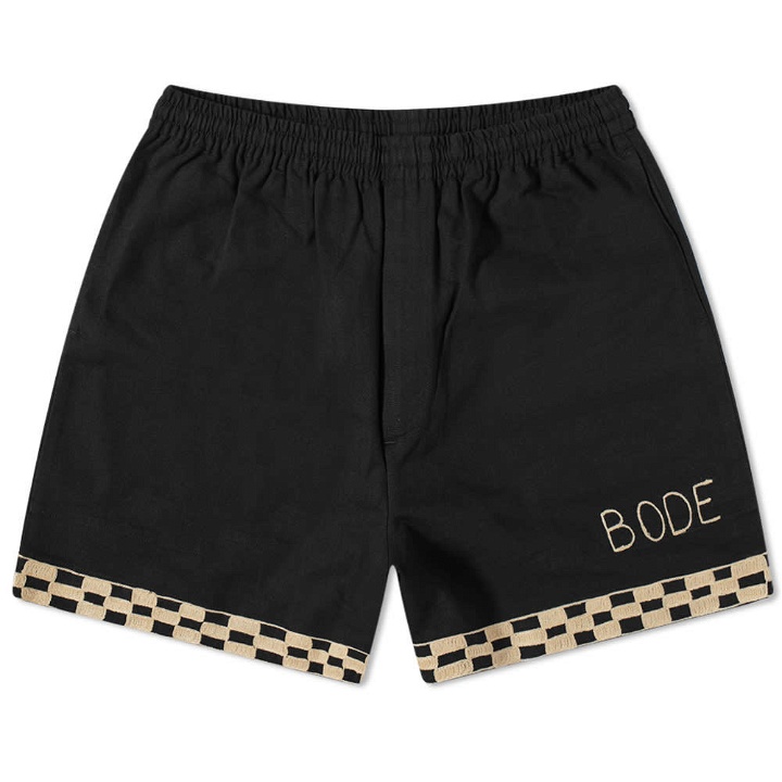Photo: BODE Checkerboard Logo Rugby Short