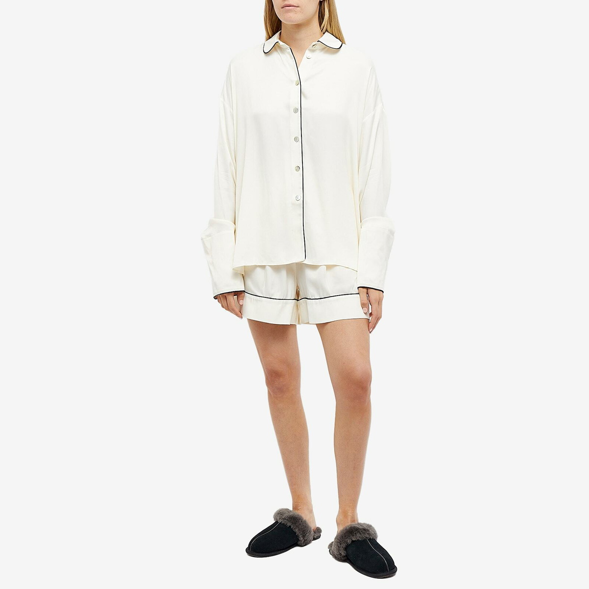 Sleeper Women's Pastelle Oversize Shirt in Beige