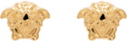 Versace Gold Medusa Stud Earrings