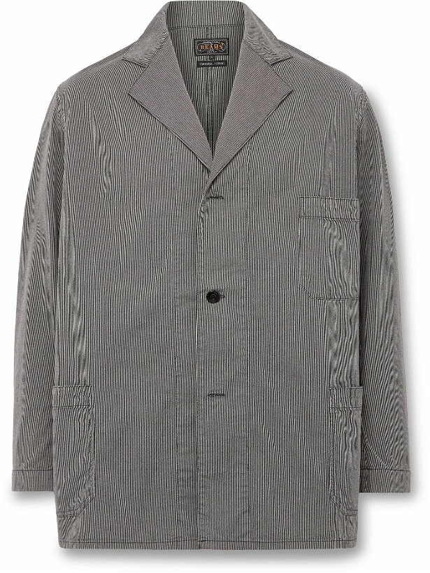 Photo: Beams Plus - Striped Cotton Jacket - Gray