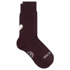 Rostersox Heart by X Socks in Wine