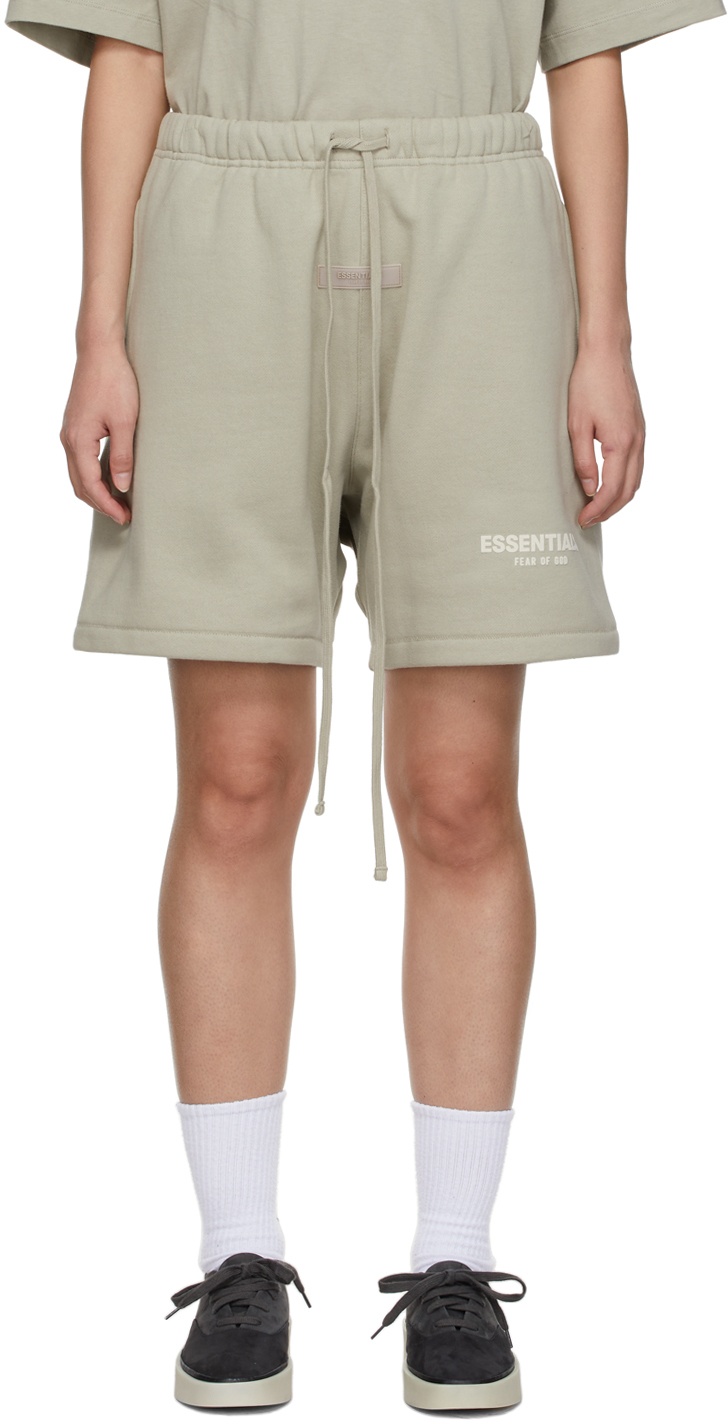 Photo: Essentials Green Fleece Shorts