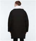 Givenchy - Cotton down jacket with shearling collar