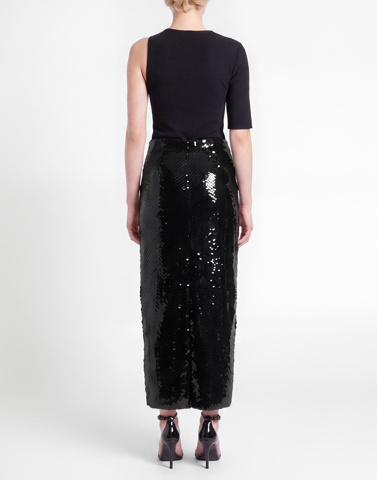 Mônot Womens Maxi skirt in Black