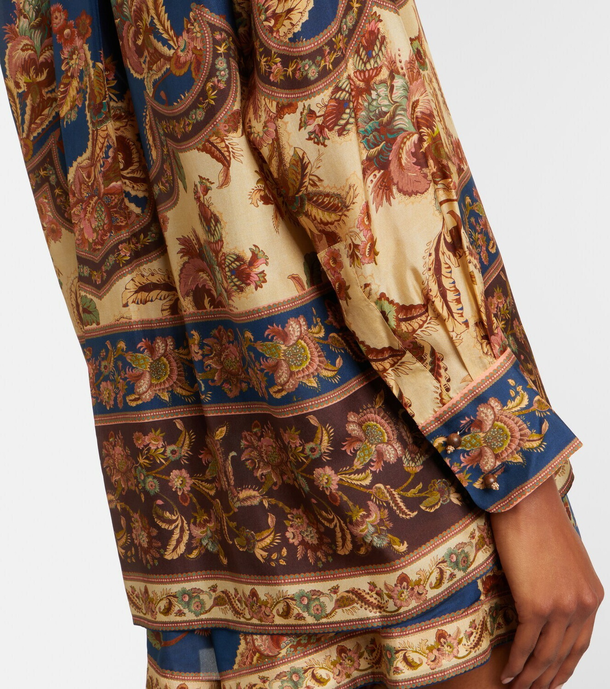 Zimmermann Aster printed silk shirt