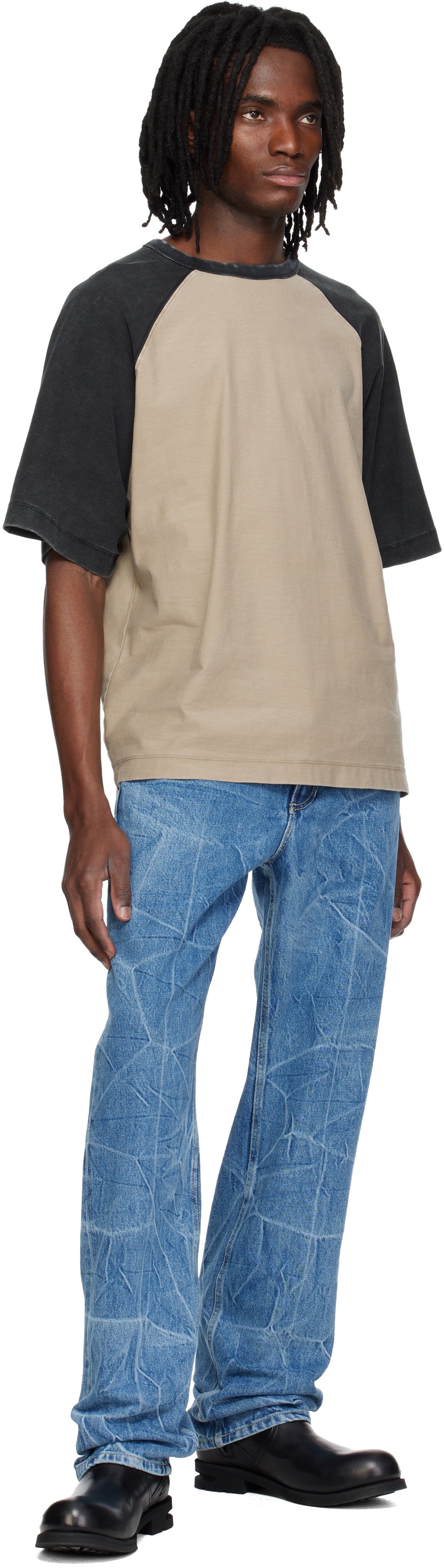 MMIC Brown & Black Block T-shirt