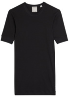 Calvin Klein Aubriella Ribbed Stretch-cotton T-shirt Black