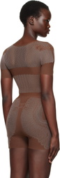 Poster Girl Brown Vivian Bodysuit