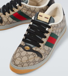 Gucci - Screener leather-trimmed GG sneakers