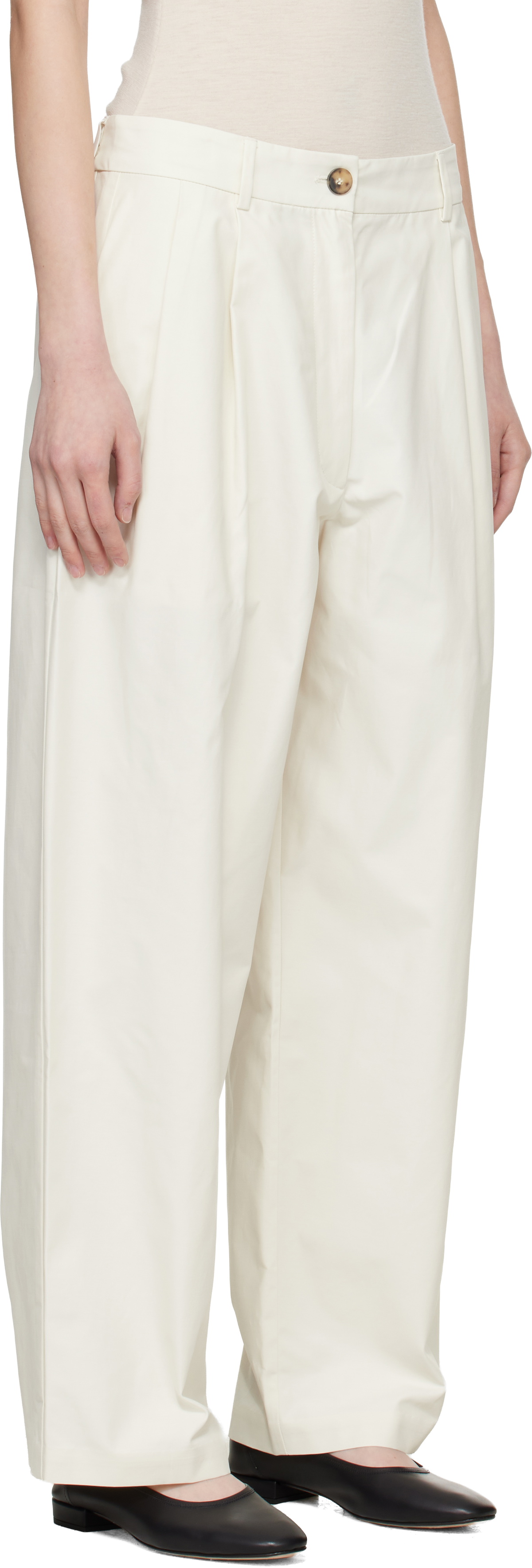Cordera White Technical Tailored Trousers
