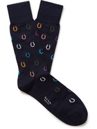 PAUL SMITH - Stanley Intarsia Cotton-Blend Socks