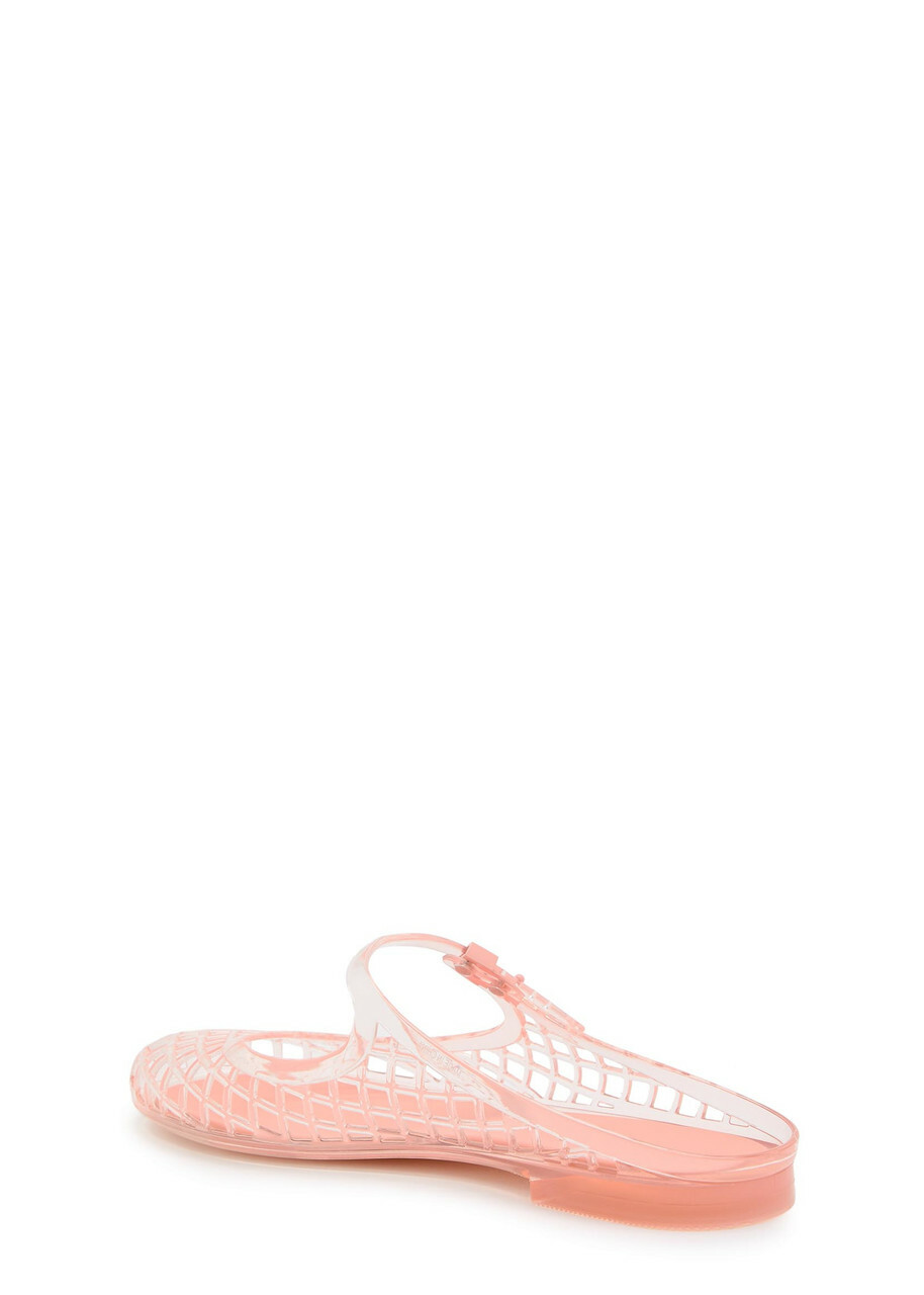 Tory Burch Mellow Jelly Mary Jane Mules Pink