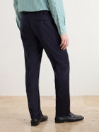 Canali - Slim-Fit Tapered Wool-Twill Suit Trousers - Blue