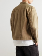 Folk - Signal Cotton and Linen-Blend Canvas Blouson Jacket - Brown
