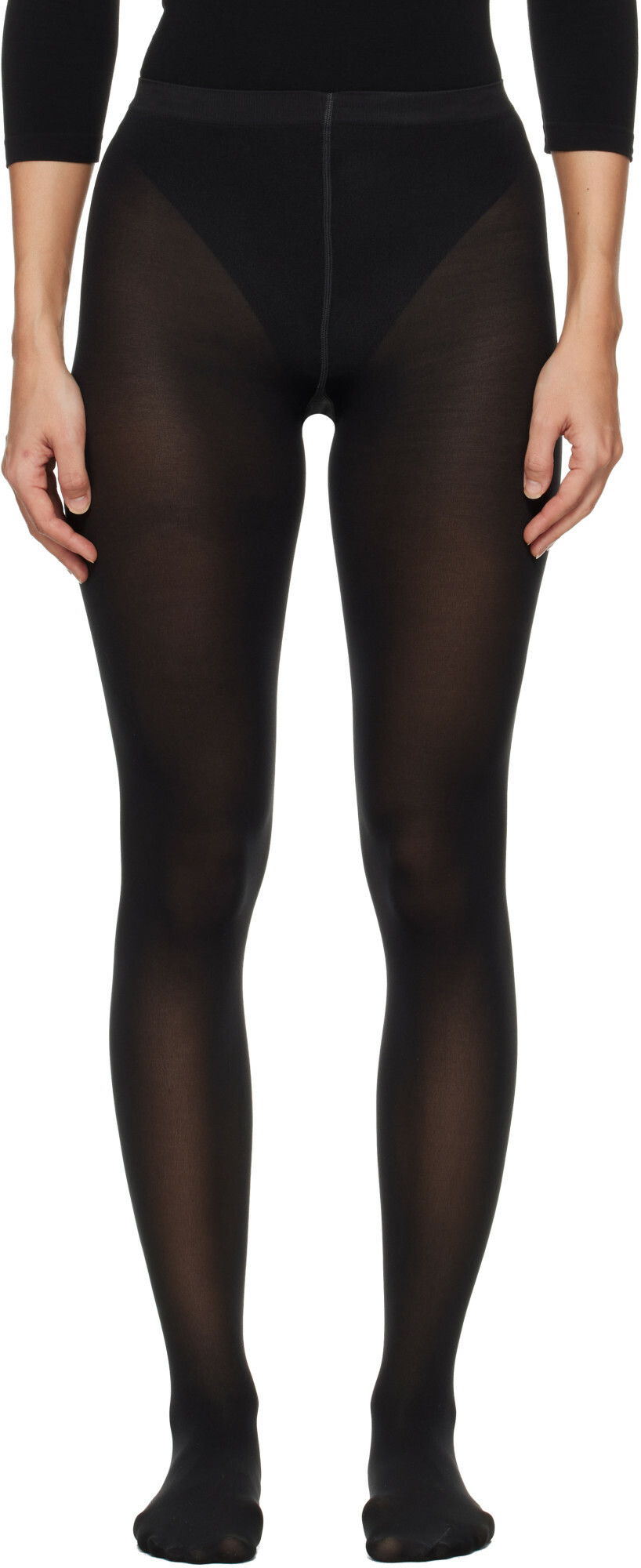 Wolford Black 'Velvet de Luxe' 50 Tights