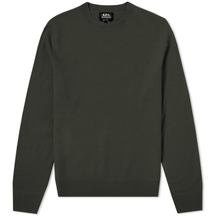 Photo: A.P.C. Han Boiled Wool Crew Knit