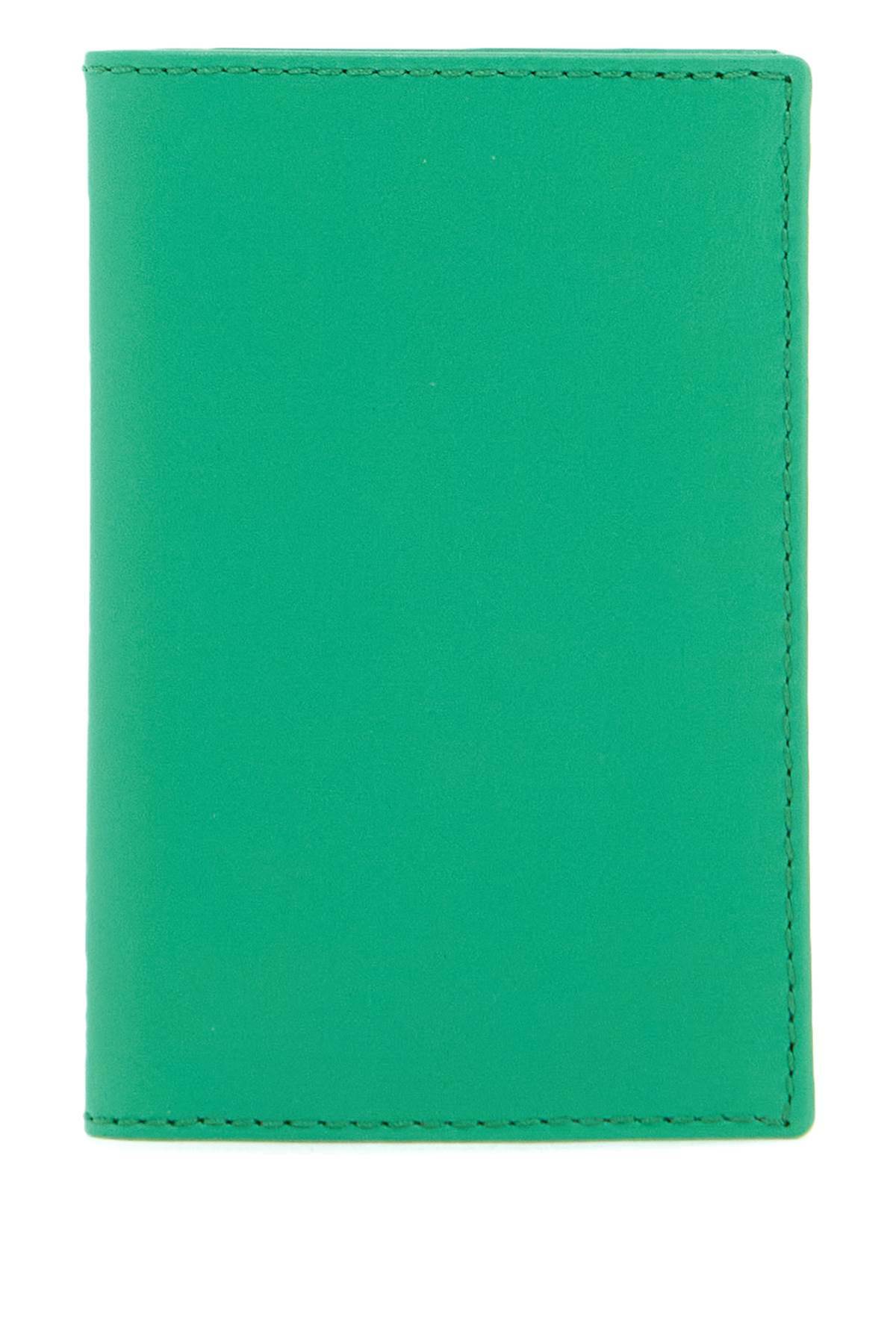 COMME DES GARCONS WALLET leather compact wallet Green