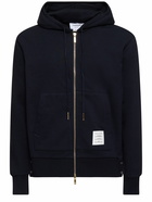 THOM BROWNE - Zip-up Cotton Hoodie