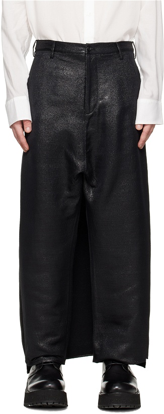 Photo: Sulvam Black Glitter Trousers