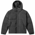 Represent Men's Nylon Hooded Puffer Jacket in Black